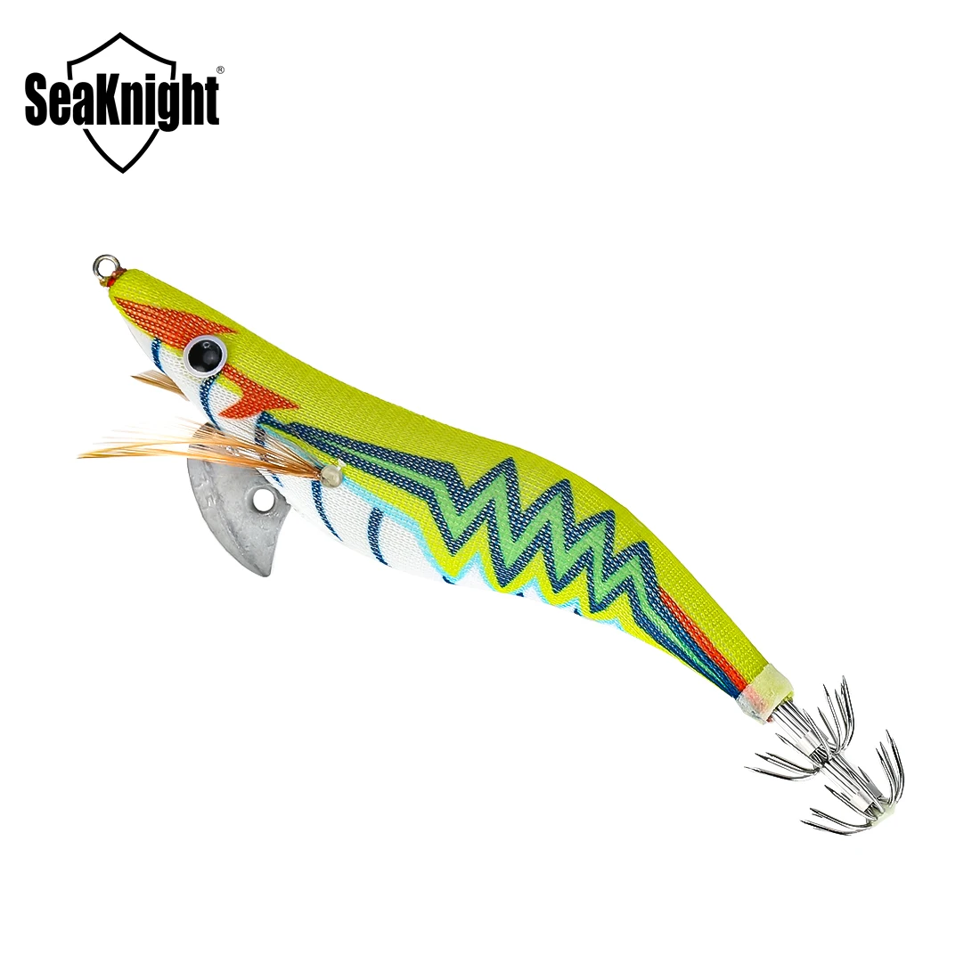 SeaKnight 1PC Luminous Squid Jigs Night Fishing  Shrimp Baits Fishing Lure  Artificial  Bait 12.2g/14.2g/20g Octopus Sea Fishing