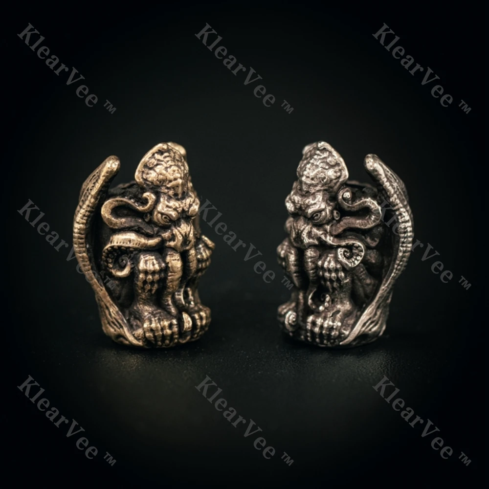 

Латунный осьминог EDC, уличный инструмент, нож, бусина, брендовый хвост, подвеска, зонтик, веревочный нож, бусина, автомобильный брелок, подвеска на рюкзак, подвеска