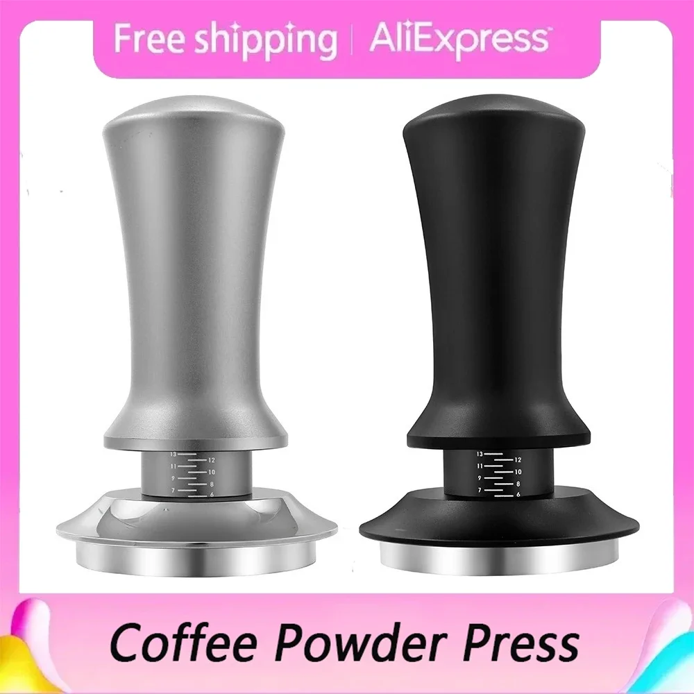 

Coffee Tamper Constant Pressure Calibrated Adjustable Distribution Coffee Powder Press Espresso Distribution Tool 51/53/58mm