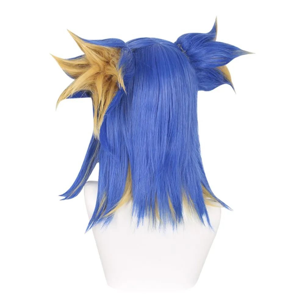 Game Valorant  Cosplay Neon Blue Wigs Costume Halloween Women Props Party Disguise Accessories Cosplay Roleplay Fantasia Suits - view 6