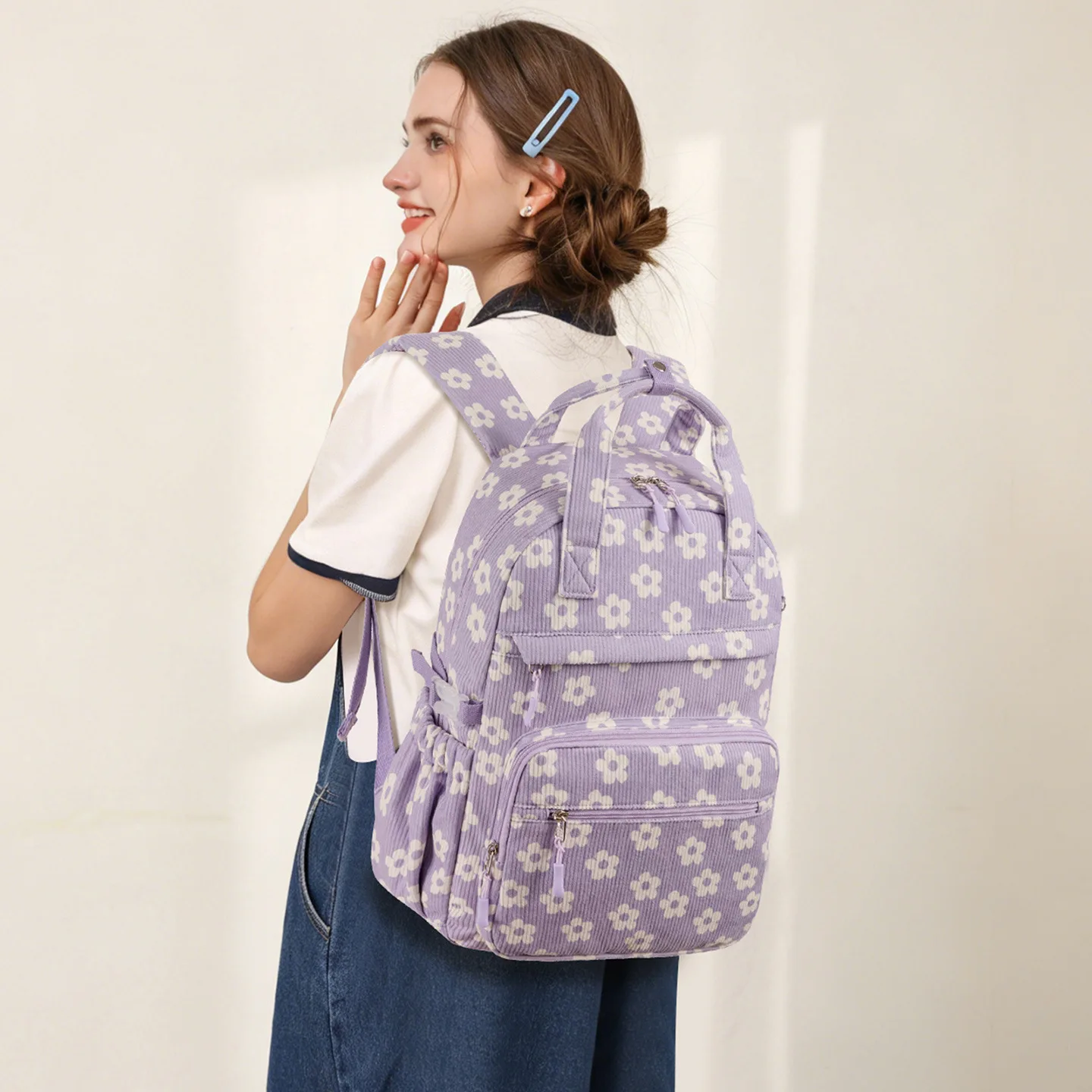 sac-a-dos-scolaire-grande-capacite-pour-filles-sacs-d'ecole-primaire-et-college-sac-a-dos-violet-sac-a-dos-etudiant-a-fleurs-avec-de-nombreuses-poches