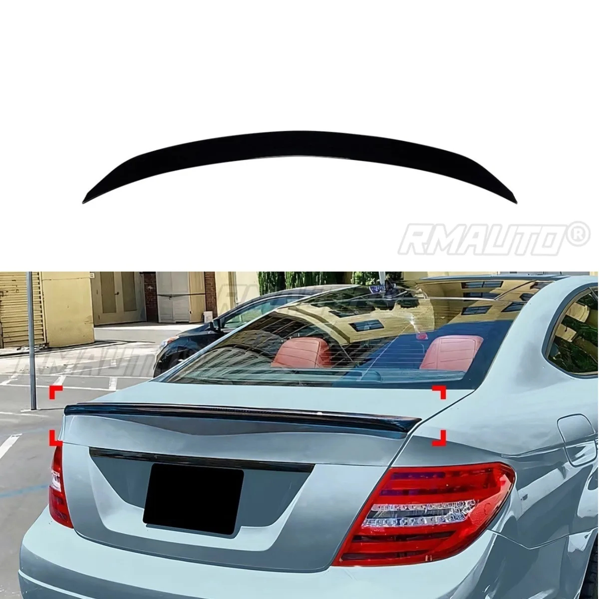 

For Benz C-Class Coupe C204 AMG Car Rear Spoiler Wing For Benz C-Class Coupe C204 AMG 2011-2014 Rear Trunk Spoiler Tunning Part