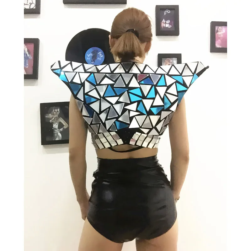 2025ฮาโลวีนCarnivalสุภาพสตรีกระจกเครื่องแต่งกายเต้นรําStage Performanceชุดเงาและแบบไดนามิกสวมใส่