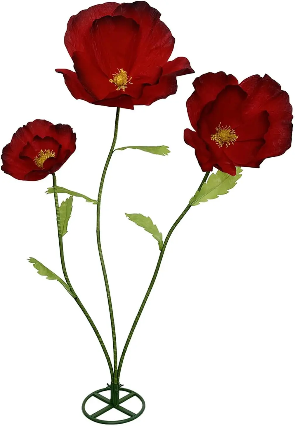 Giant Flowers For Decoration - 3Pcs Large Flowers For Backdrop Home Decor Paper Flowers Artificial Realistic Faux Flower For Liv