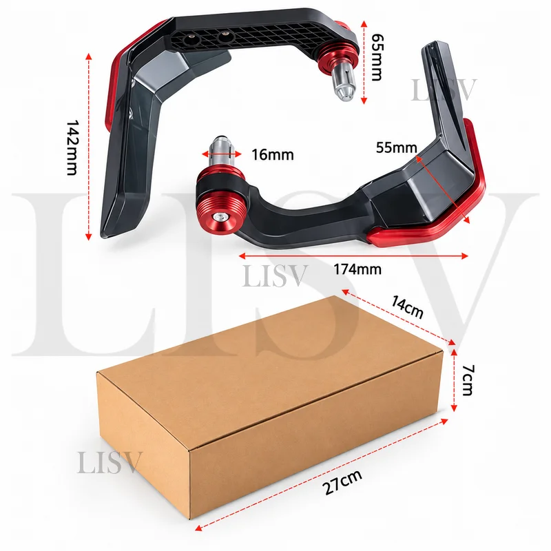 Modified Motorcycle Bull Horn Windproof Handguards Handlebar Protector for Electric Bike Motorcycle Universal Protective Cover