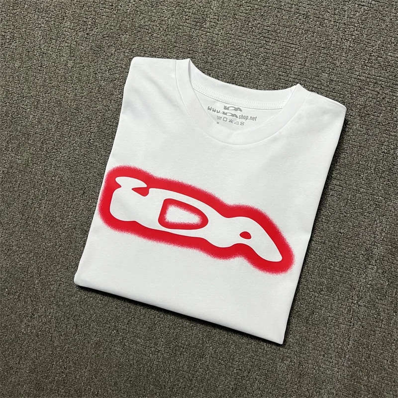 

Logo Print Ida.sply White T Shirt Men Women 1:1 High Quality Casua Pure Cotton IDA Oversized T Shirt Top Tee