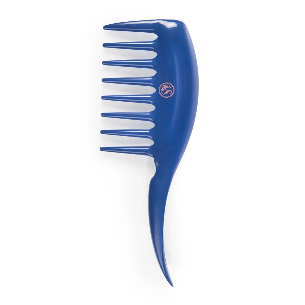 Durable Wide Tooth Hair Comb Detangling Medium Thick Hair Gentle on Scalp Rake Comb with Sectioning Tip Unisex Plastic