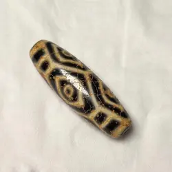 2023 Bijoux Charms Dragon Eyes Pattern Magic Tibetan Old Agate DRAGON VEIN Lucky Totem dZi Bead