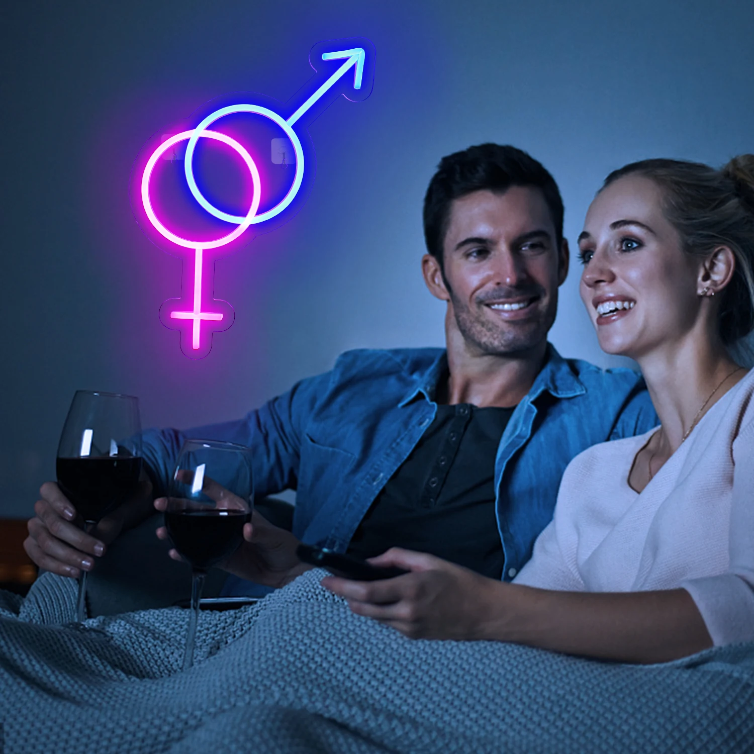 Junge Mädchen Symbol Leucht reklame für Wand dekoration Männer Frauen Kunst Logo LED Lichter dimmbare Raum dekoration Schlafzimmer Home Bar Wand dekor Lampe