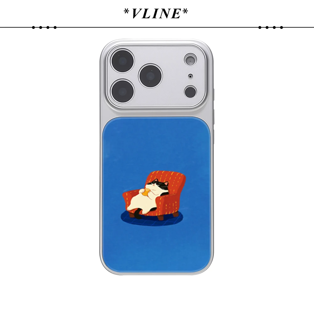 

Роскошный стеклянный чехол для телефона Fat Cat на кресле IPhone 17 Must-Haves для IPhone 17 16, 15, 14 13 Pro Max 17Air