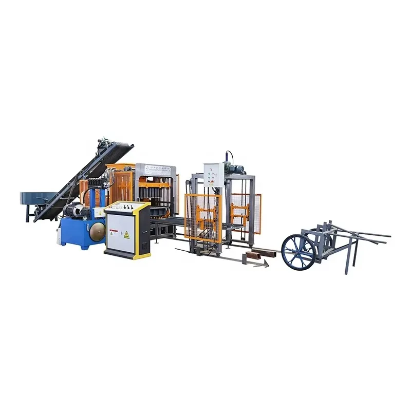 Customized QT4-15 Automatic Hollow Block Making Machine Energy Saving Low Noise Construction Machine