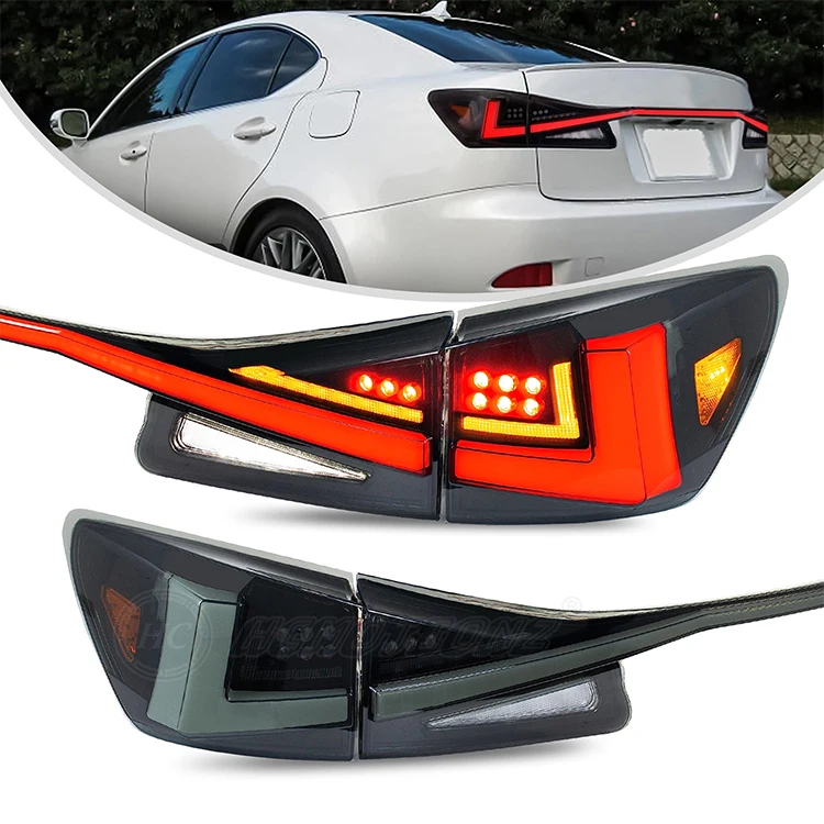

Car LED Assembly IS250 IS350 ISF 2006-2012 with Middle Light DRL Start up Animation Taillights for LEXUS
