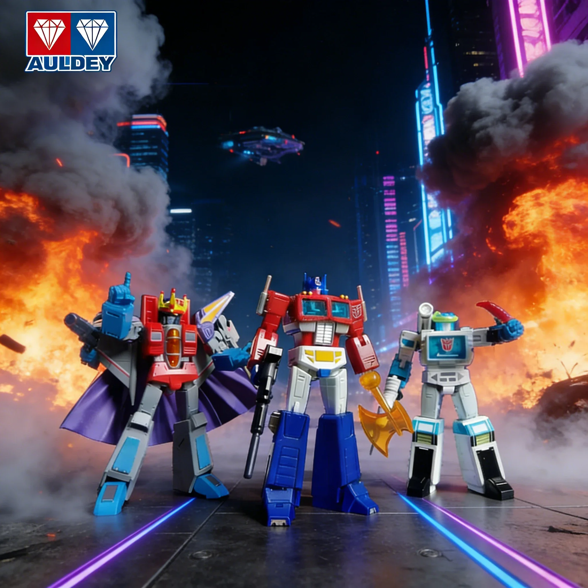 AULEDY G1 Optimus Prime 1:43 Sammlerfigur, 25-Punkt-Artikulation, bewegliches Modell mit feiner Metallbeschichtung, heißes Geschenk für Jungen