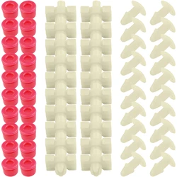 52pcs Car Clamps Plugs Truck Parts Seal Clips For-Mercedes -Benz W123 For-Door Gasket Strip Trim Clips Automobiles Accessories