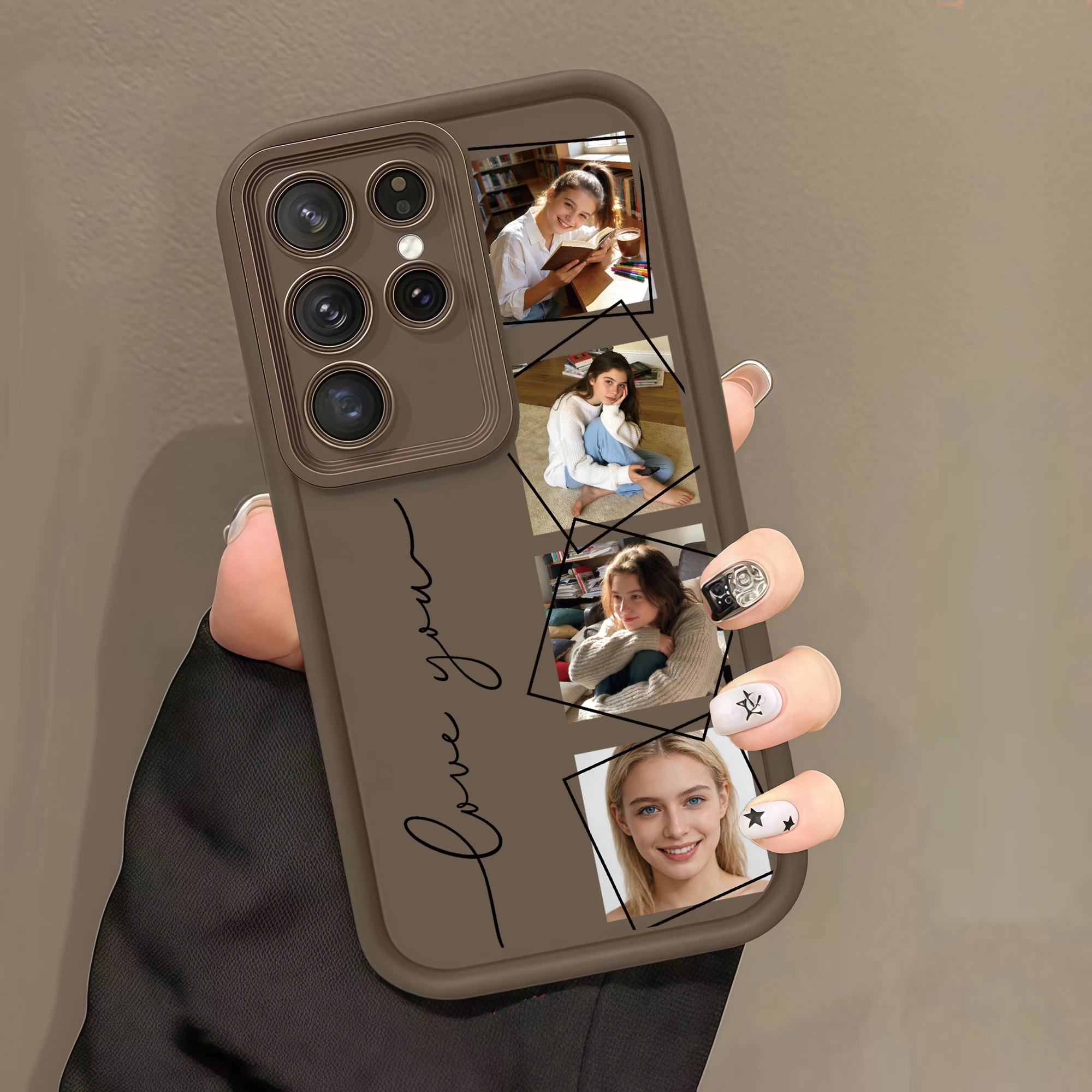 Individuelles Foto Familie Freunde Paar Bilder Weiche TPU Handyhülle für Samsung Galaxy S26 S25 S24 S23 S22 S21 S20 Ultra Plus FE A56 – Detail 5