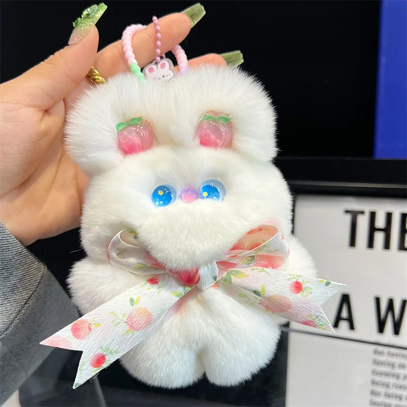 

Новый брелок с бантом кролика Littie, 15 см, меховой брелок с кроликом, женская сумка, автомобильный брелок, подвеска, украшение, ювелирные изделия, сумки, аксессуары, подарки