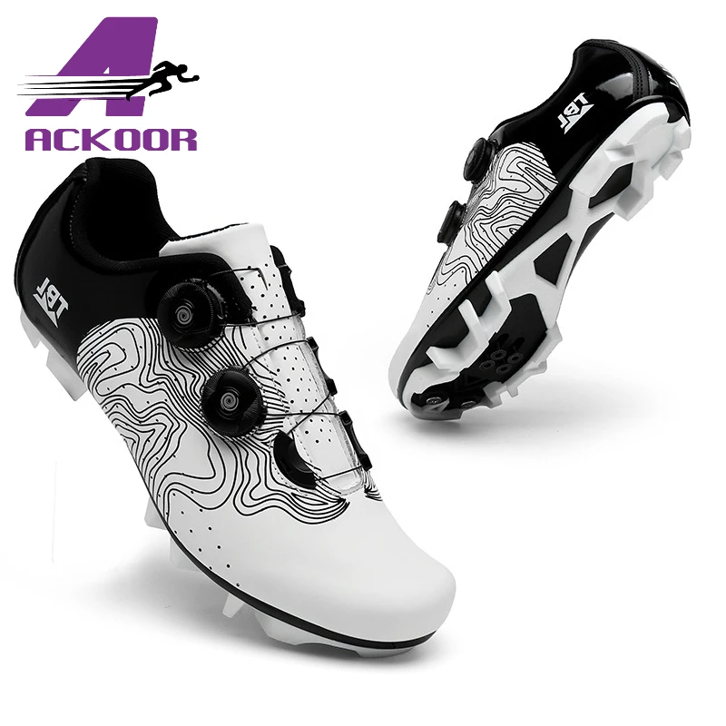 

ACKOOR Cycling Flat MTB Shoes Mountain Sneakers Men Footwear Dirt Bike Racing Clit Bicycle Woman Road Spd Speed Cleat Biking