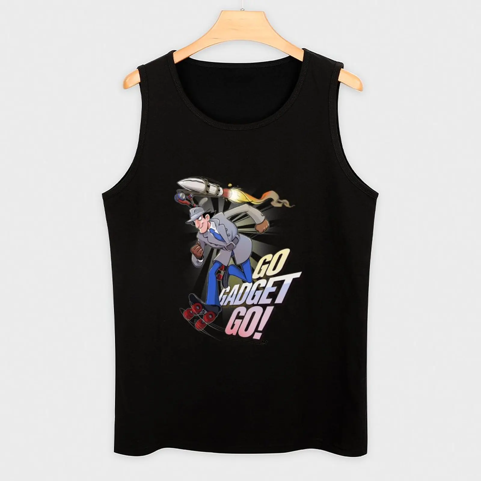 Go Gadget Go Tank Top Retro Print Tank Top Vintage Graphic Sleeveless