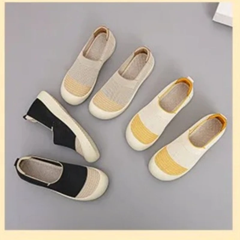 Women's Summer 2025 Casual Shoes Lightweight Anti-Slip Breathable for Commuting Outdoor Travel Casual Shoes Drop Shipping