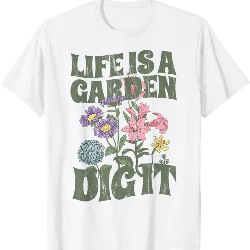 

Футболка в стиле ретро Life Is A Garden Dig It