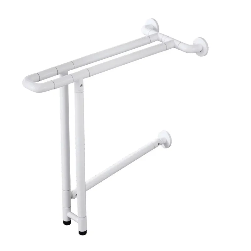 Foldable Toilet Grab Bar 304 Stainless Steel Shower Handrails Anti Slip Bathroom Support Bar Flip-Up Bathtub Grab Bar