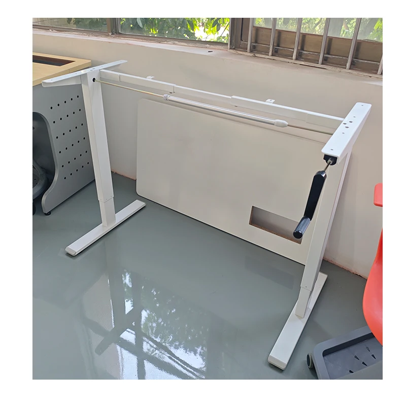 Electric Standing Desk Anti-Collision Adjustable Stand up Desk Height Adjustable Table Leg for Office Home Use