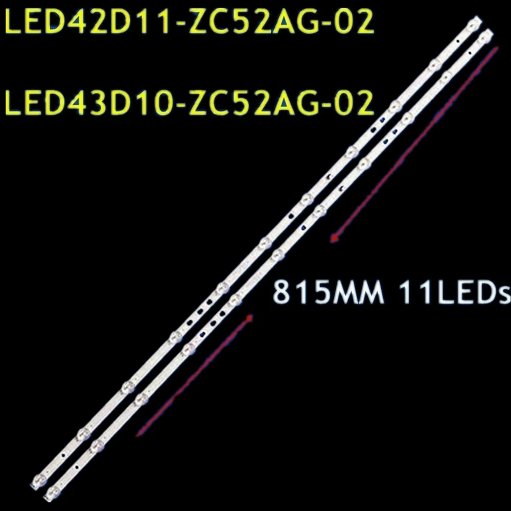 10pcs-tira-de-retroiluminacion-led-led42d11-zc52ag-02-led43d11-zc52ag-02-para-2t-c42ccma-42m3ra-le43m31-42k31a-z43g2111-le43c51-42c51