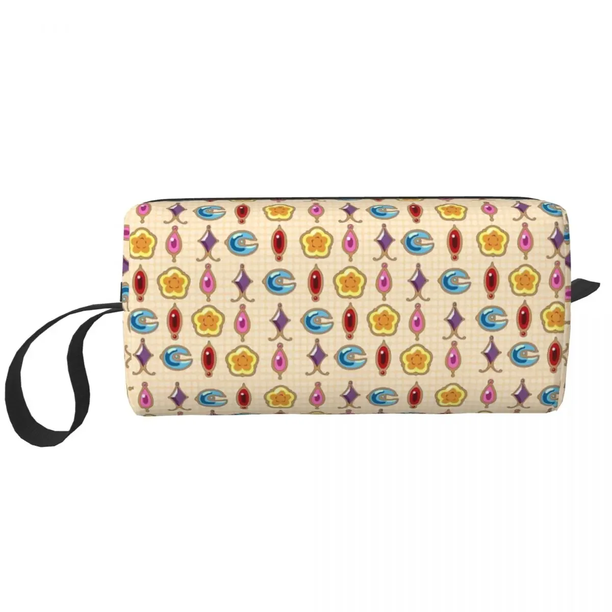 

Madoka Magica Gem Tile Makeup Bag Cosmetic Organizer Storage Dopp Kit Toiletry Cosmetic Bag for Women Beauty Travel Pencil Case