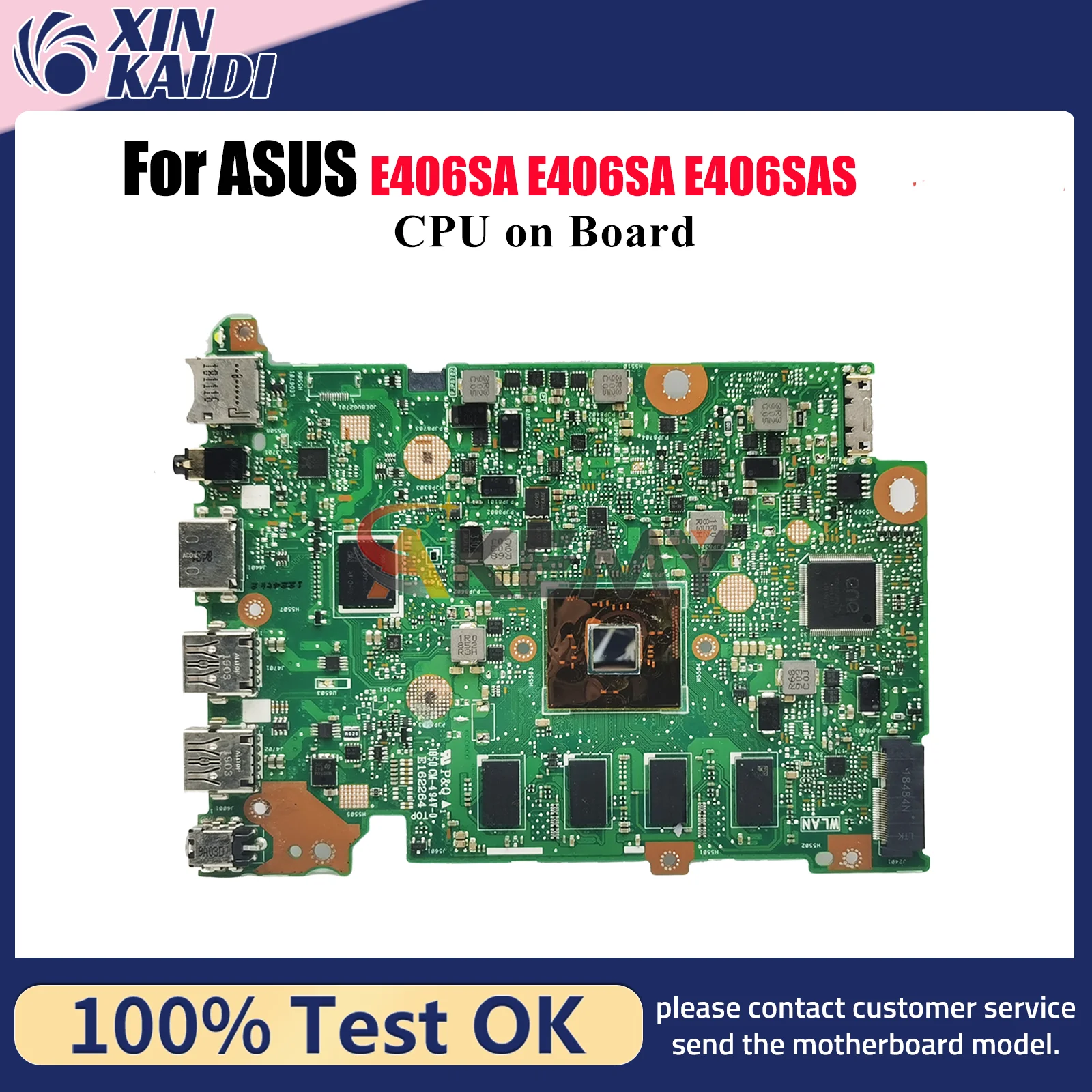 

E406SA Laptop Motherboard For ASUS EeeBook E406S E406SAS E406SA Notebook Mainboard With CPU 100% tests OK fast shipping stk