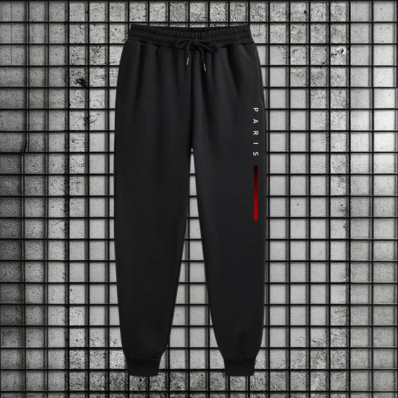 Men Paris Fashion Tracksuit Hoodie and Sweatpants Set with Soft Touch Fabric Autumn Winter Male Home Outdoor Comfort Warm Outfit