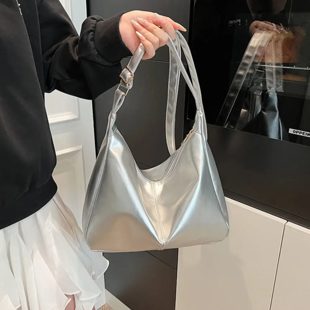 

Simple Designer Shoulder Bag Large Capacity PU Leather Cross Body Bag Casual Vintage Tote Bag for Women