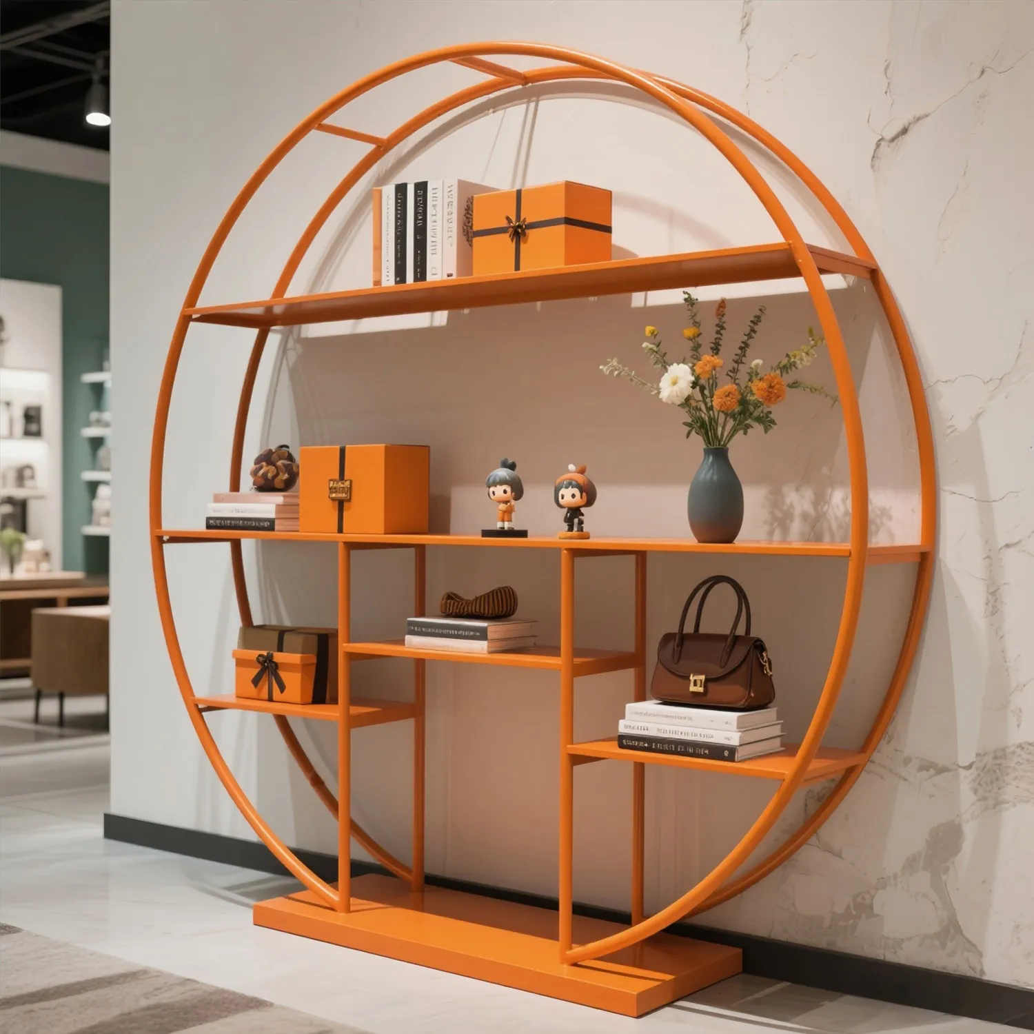 Clothing store shoe and bag display rack wrought iron display rack women's clothing jewelry multi-layer shelf