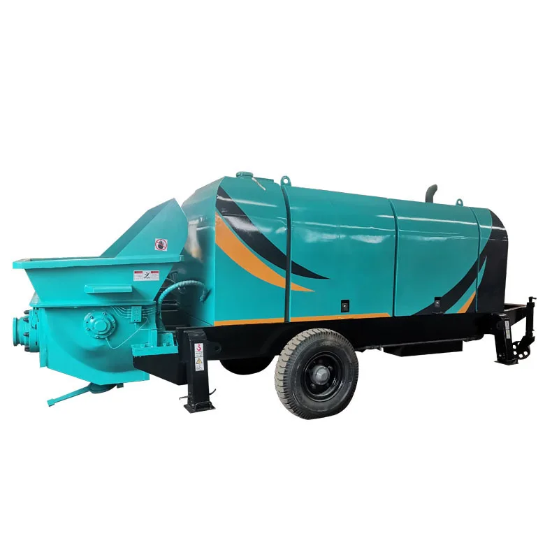 HBTS40-10-55 مضخة أسمنت صغيرة محمولة 40 م3/ساعة آلة مضخة الخرسانة للبيع #6