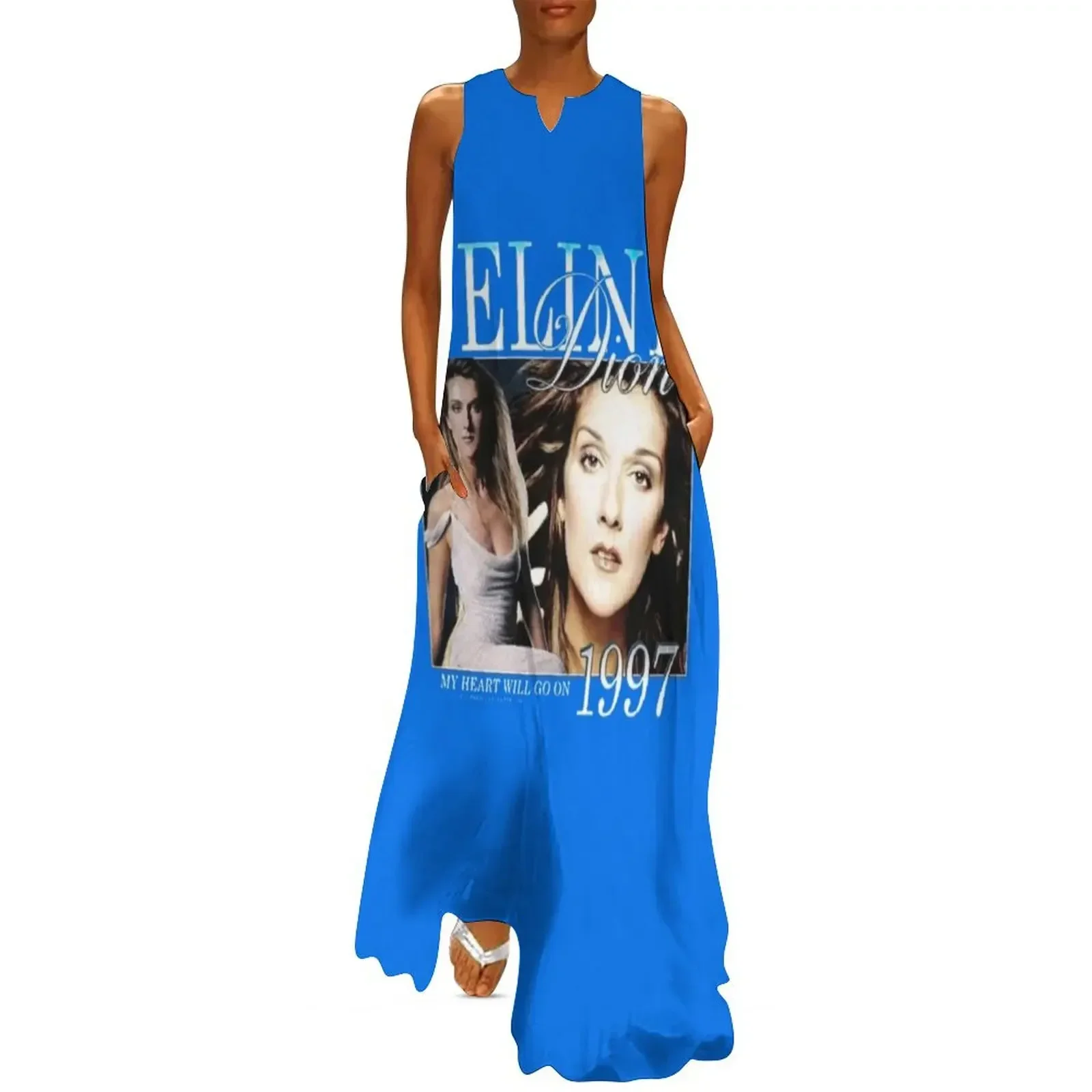 グラフィックセリーヌディオン愛カントリーミュージック女性男性必須 Tシャツロングドレス誕生日ドレス女性のための高級 2025 ドレス