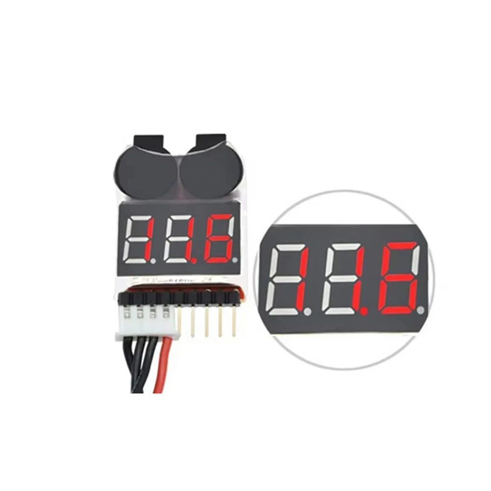 Pantalla de voltaje RC, zumbador de alarma baja de batería BB 1S-8S, medidor, probador, Monitor de batería Lipo para coche RC, Dron, helicóptero