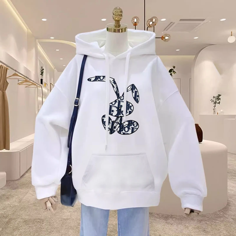 Women High Quality Casual Hoodies Harajuku Y2k Designer Ladies Luuxry Hooded Sweatshirt Female Vintage Trendy Pullovers Clothing