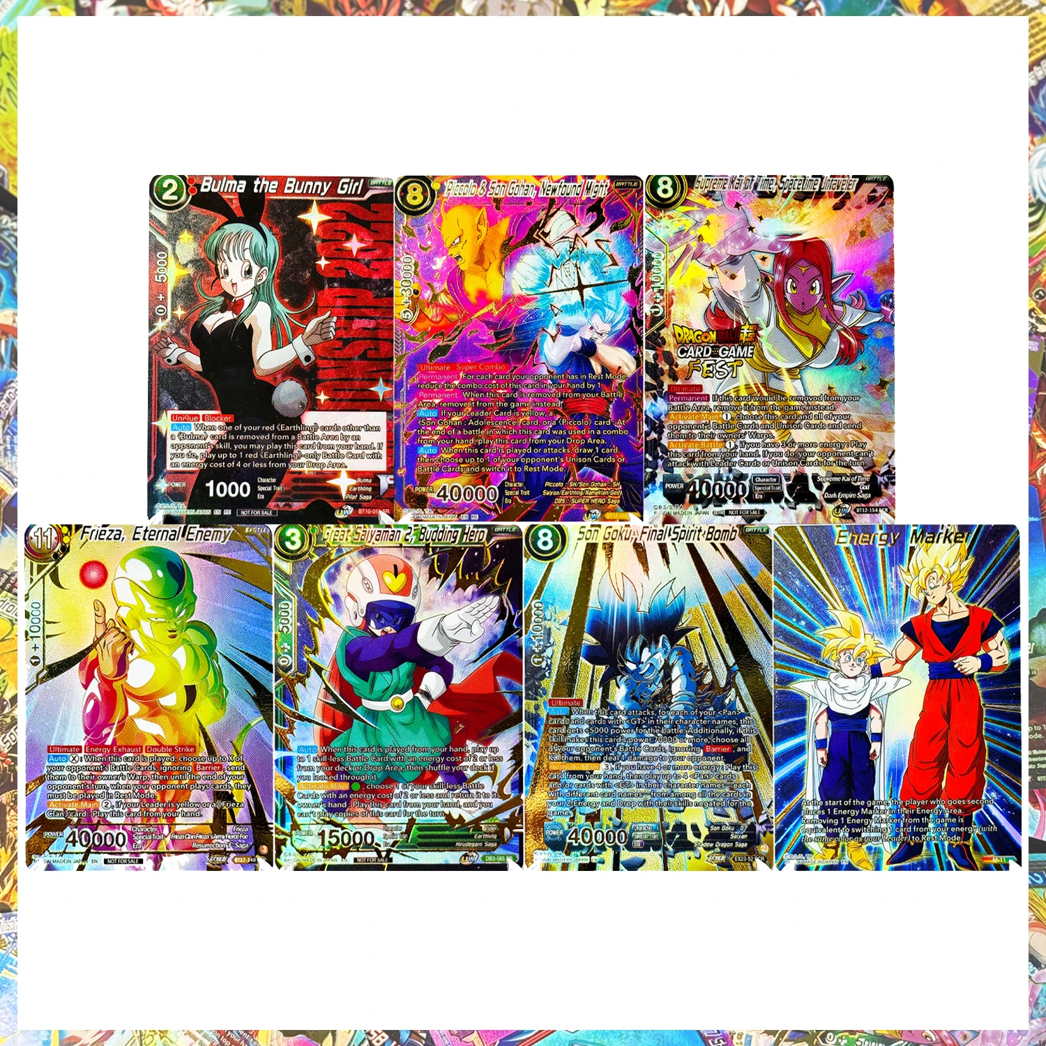 

Набор промо-карт Dragon Ball Super Masters: Торжественные карты чемпионата, реплика прокси-карт, высококачественные карты с фольгированной текстурой