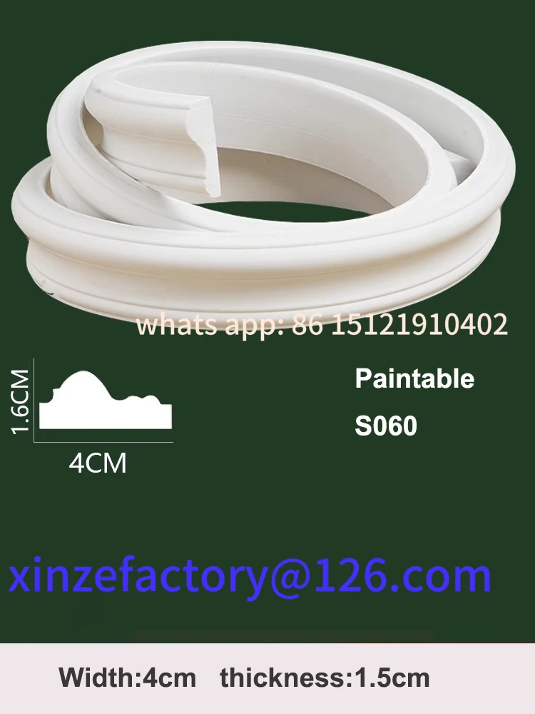 

Customizable Paintable Peel and Stick Wall Molding Trim, Flexible Strip for Mirror Frame, Chair Rail, Cabinet, Picture Frame and