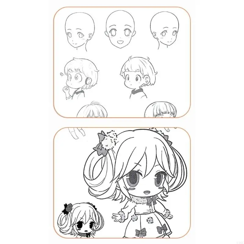 Animes Character Line Comics Drawing Pad With Multiple Templates For Students And Art Enthusiasts D5QC