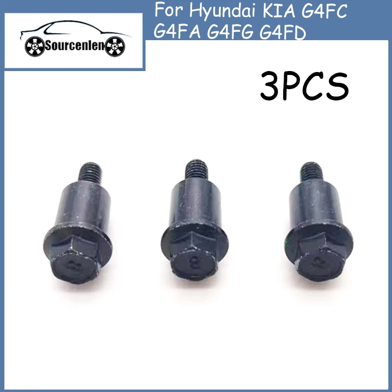 

Brand New 3PCS Timing Baffle Screw BOLT-T/CHAIN for Hyundai KIA G4FC G4FA G4FG G4FD 243492B000