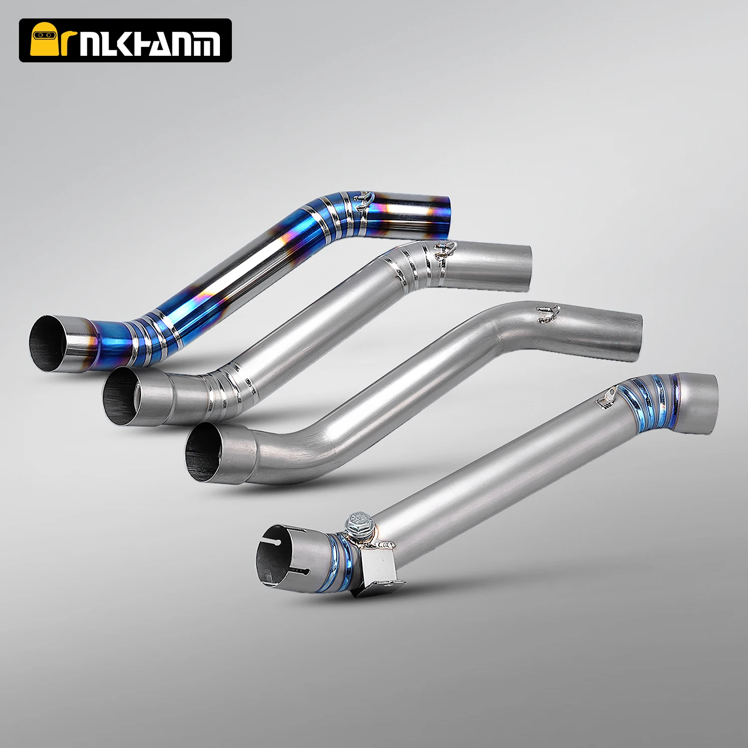 

ZX-10R ZX10R Motorcycle Exhaust Conntecr Contact Middle Pipe Ti Alloy Pipe Slip on for Ninja ZX10R 2016-2018