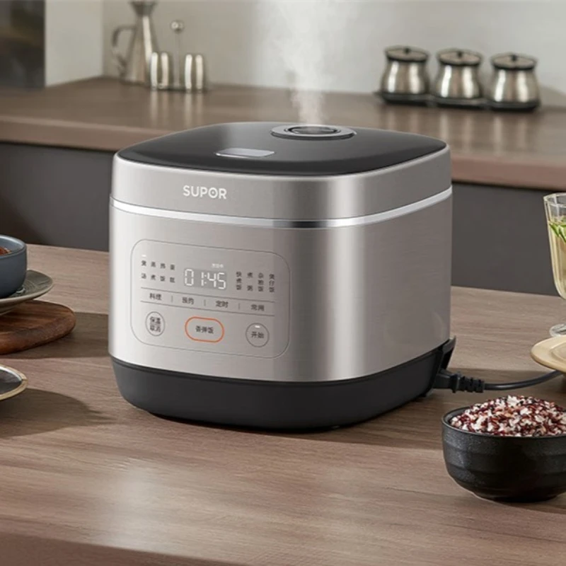 جهاز طبخ الأرز متعدد الوظائف من SUPOR-Smart، وعاء داخلي سميك مستدير، ألماس أزرق، 4-5 أشخاص