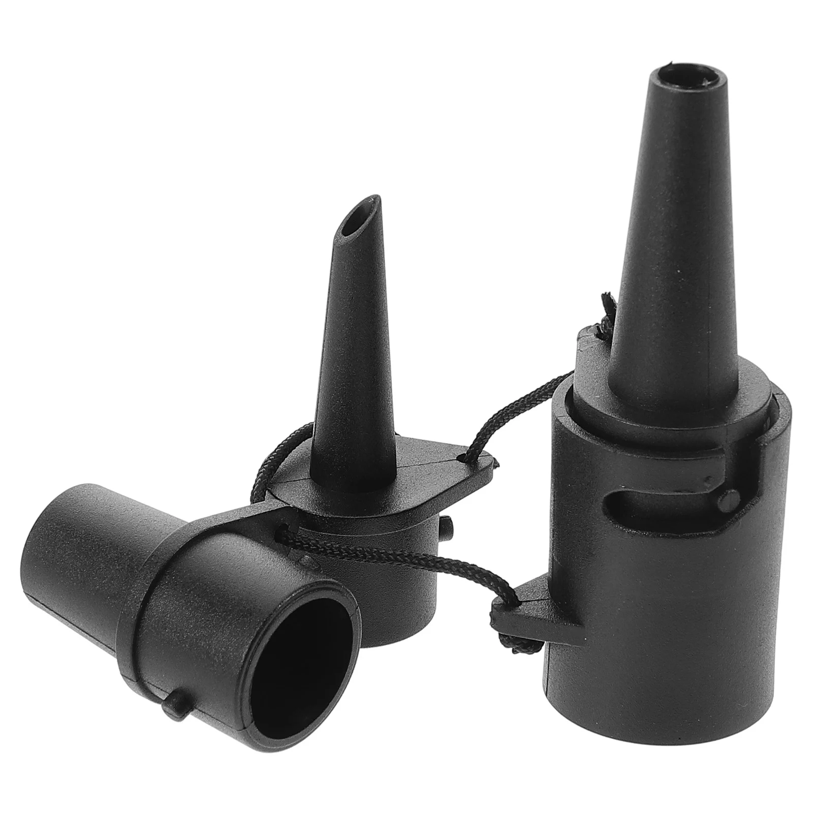 Air Pump Adapter Blow up Bed Inflatable Nozzles Replacement Black Attachments Mattress