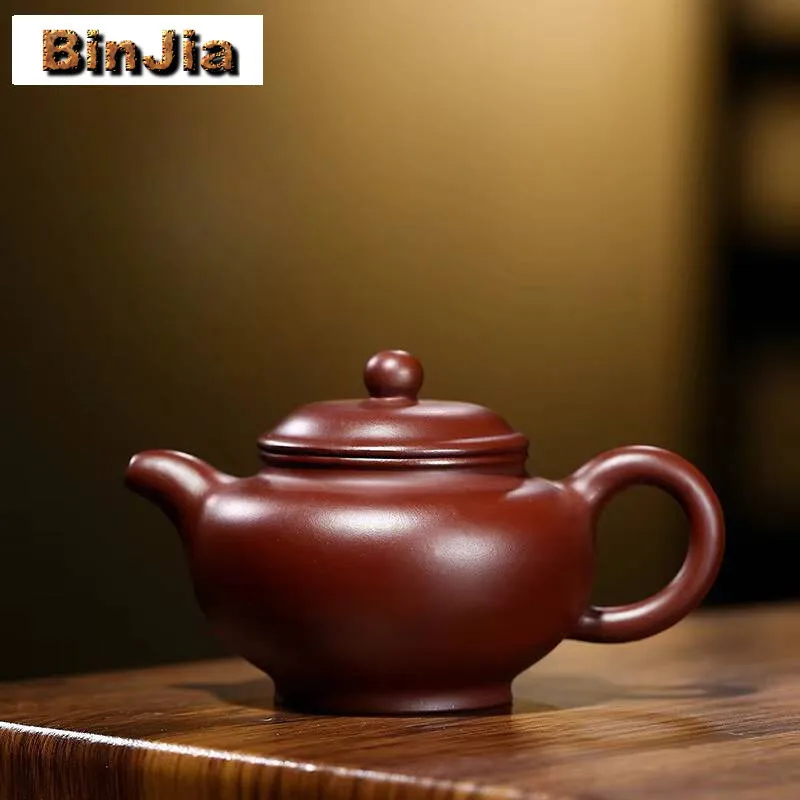 

240 мл Исин фиолетовая глина чайники мастер горшок ручной работы сырая руда Чжу грязевой чайник Чайный сервиз Zisha посуда для напитков поставки ремесла