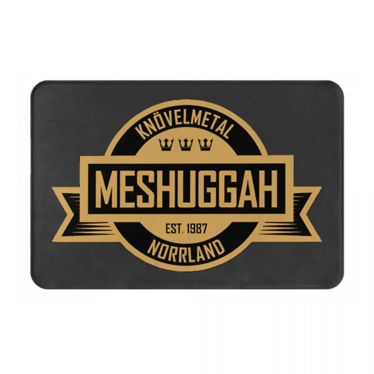 Футболка группы Meshuggah, мерч для фанатов прогрессивного металла, напольный коврик, придверный коврик для дома, современный минималистичный коврик для порога