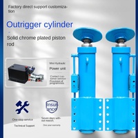 Hydraulic cylinder drilling rig crane trailer support leg flange custom two-way support oil top two-way hydraulic foot