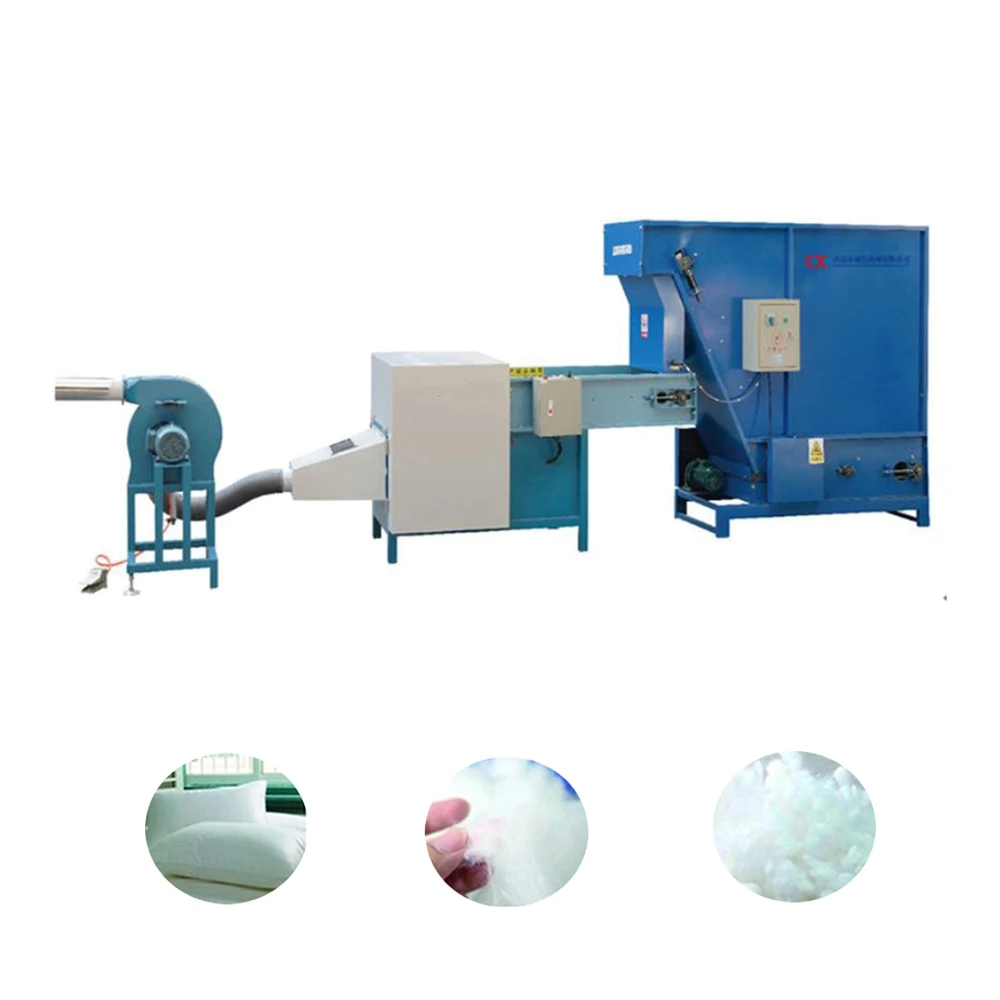 Pillow Fiber Carding Machine Toys Cushion Filler High Speed Automatic for Plush Toy and Pillow Production