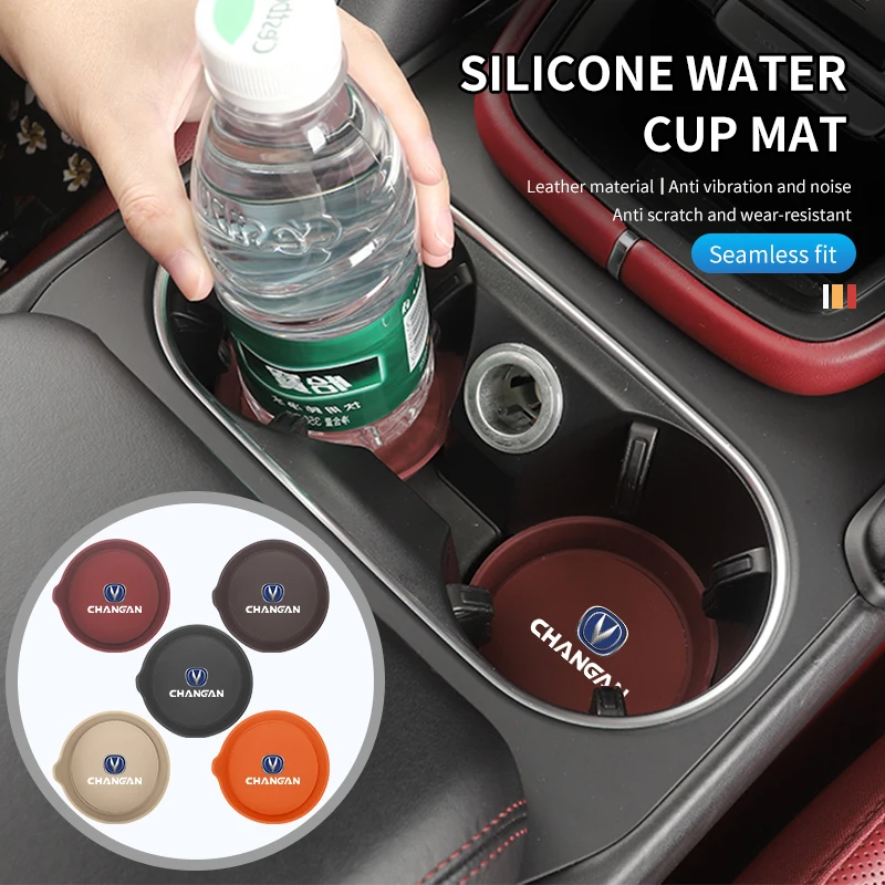 

Car Coaster Mug Drinking Pad Cup Non-Slip Mat Accessories Pads For Changan CS75 CS35 CS55 Plus CS15 CS85 CS95 CX70 CX20