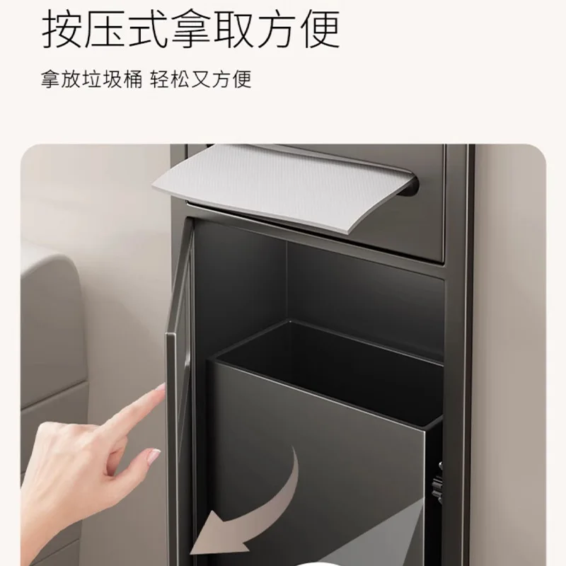 

Toilet Niche Recessed Toilet Trash Can Shelf 304 Stainless Steel Door Niche Cabinet Finished Product