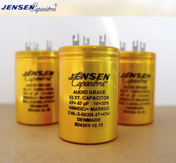 1pcs/lot Denmark Jensen 47+47uf 500V 35X50MM Electrolytic capacitor original handmade works free shipping